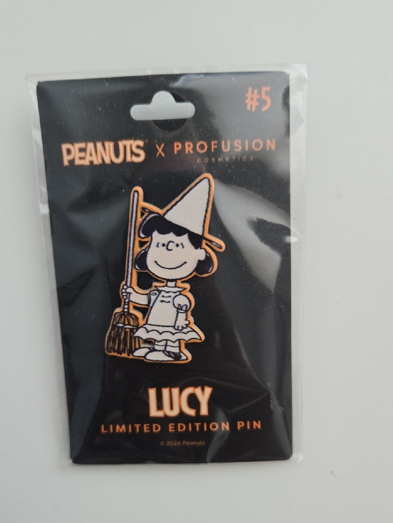 Profusion Cosmetics Other - PEANUTS, Limited Edition Enamel Pin - Black, Orange, White